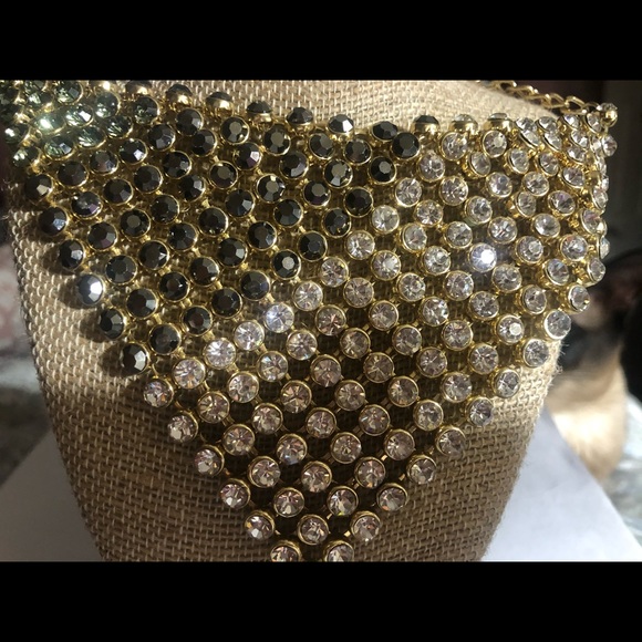 The Limited Rhinestone Ombré Bib Necklace - Picture 2 of 5